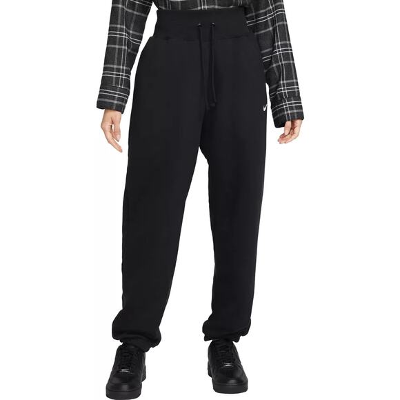 NWOT Nike Sportswear Black Phoenix Fleece High Waisted Sweatpants Women's Large - Picture 1 of 7